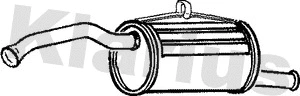 Silencieux arrière KLARIUS 220559
