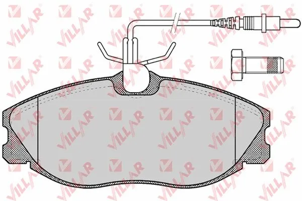 Kit de plaquettes de frein, frein à disque VILLAR 626.0620