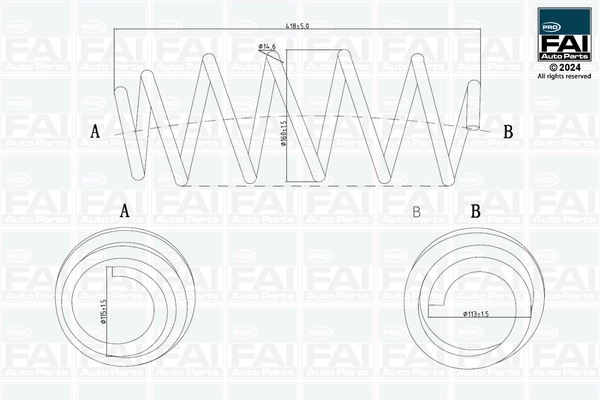 Ressort de suspension FAI AutoParts FPCS195