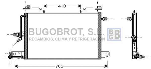 Condenseur, climatisation BUGOBROT 62-AI5117