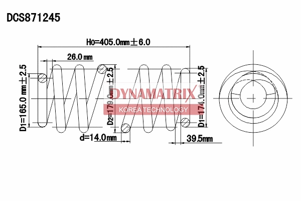 Ressort de suspension DYNAMATRIX DCS871245
