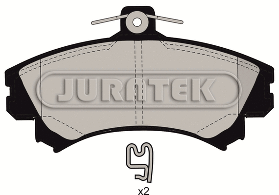 Kit de plaquettes de frein, frein à disque JURATEK JCP1093