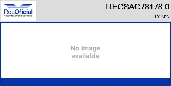 Compresseur, climatisation RECOFICIAL RECSAC78178.0