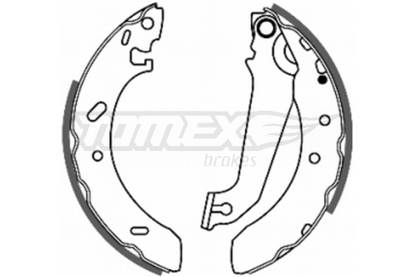 Jeu de mâchoires de frein TOMEX Brakes TX 20-54