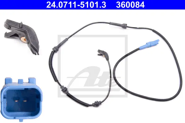 Capteur, vitesse de roue ATE-APAC 24.0711-5101.3