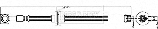Flexible de frein BORG & BECK BBH8007