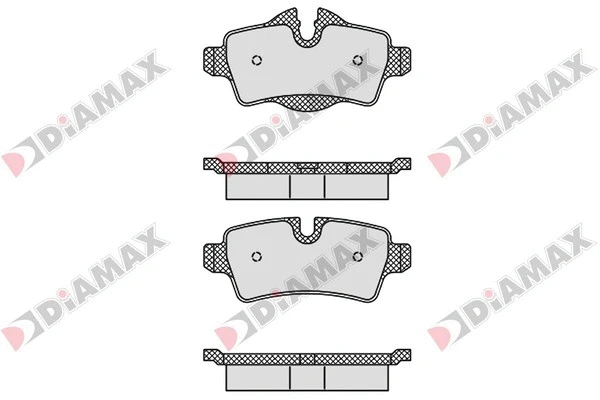 Kit de plaquettes de frein, frein à disque DIAMAX N09719