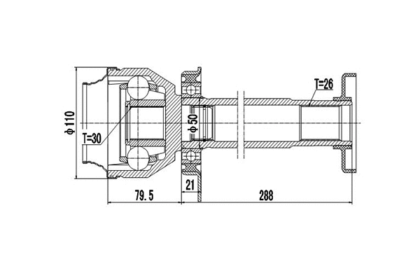 Jeu de joints, arbre de transmission DYNAMATRIX DCV661021