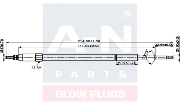 Bougie de préchauffage A-N PARTS A-N213035