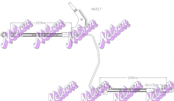 Flexible de frein BROVEX-NELSON H6517