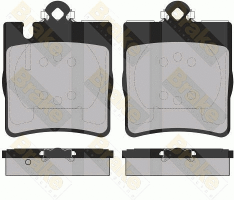 Kit de plaquettes de frein, frein à disque Brake ENGINEERING PA1368