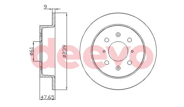 Disque de frein DEEVO BD20340