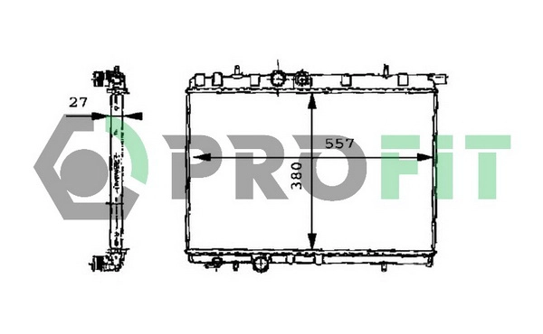 Radiateur, refroidissement du moteur PROFIT PR 0510N1