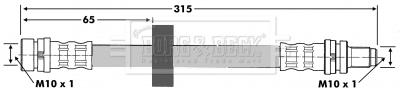 Flexible de frein BORG & BECK BBH6596