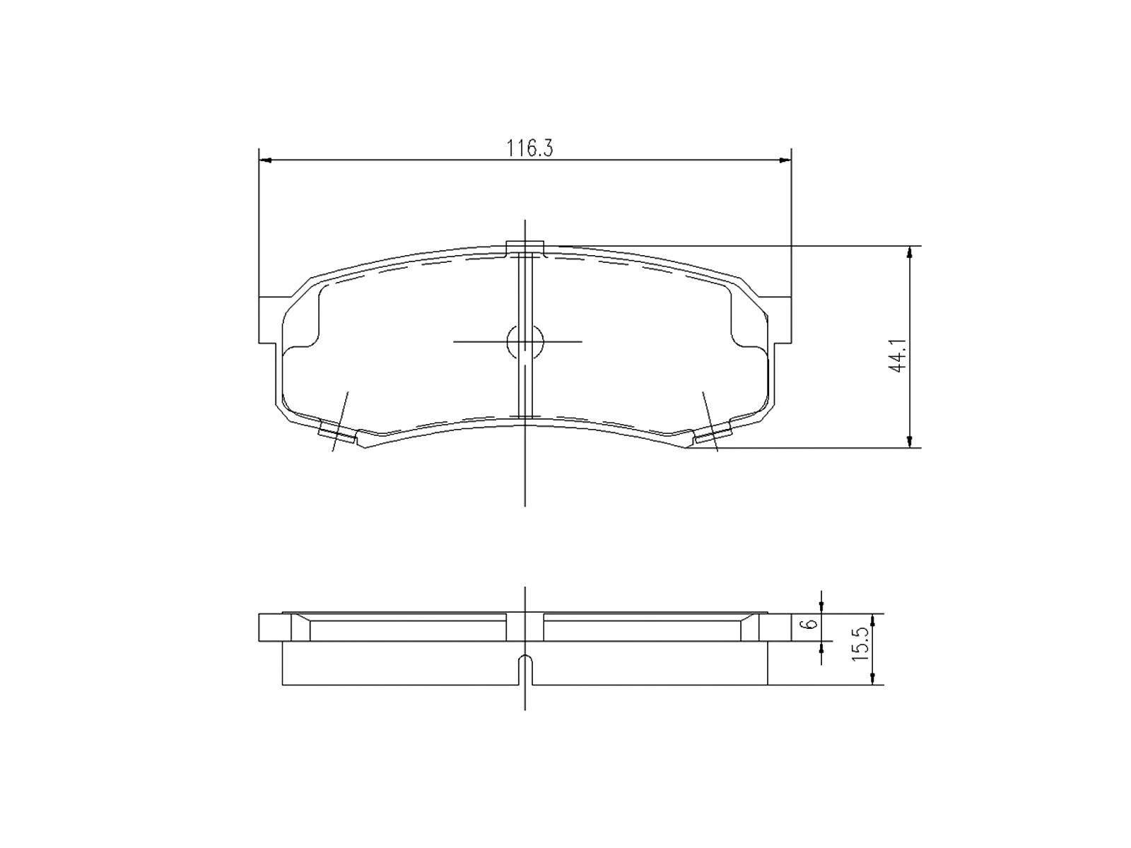 Kit de plaquettes de frein, frein à disque A.Z. Meisterteile AZMT-44-022-1005