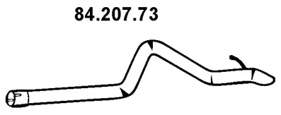 Tuyau d'échappement EBERSPÄCHER 84.207.73