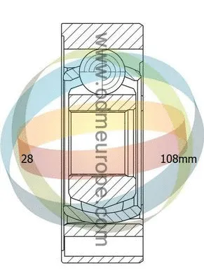Jeu de joints, arbre de transmission 4X4 ESTANFI EST-14-146042