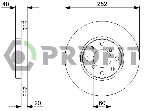 Disque de frein PROFIT 5010-1520