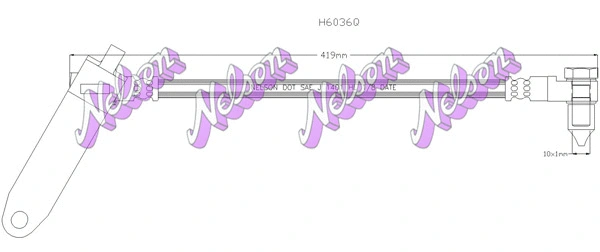 Flexible de frein KAWE H6036Q