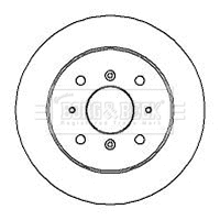 Disque de frein BORG & BECK BBD4892