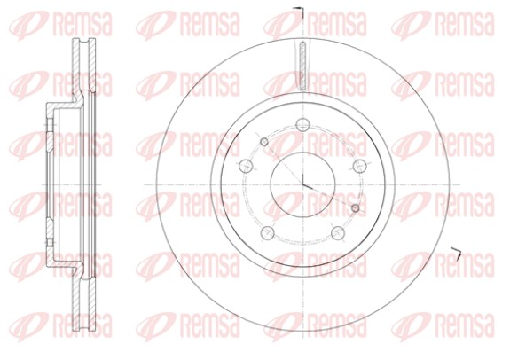Disque de frein REMSA 61423.10