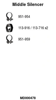 Silencieux central FA1 MD000478