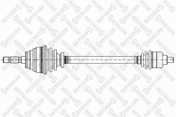 Arbre de transmission STELLOX 158 1016-SX
