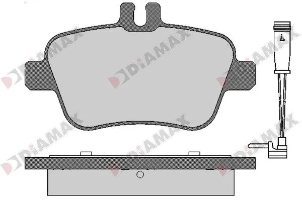 Kit de plaquettes de frein, frein à disque DIAMAX N09672A