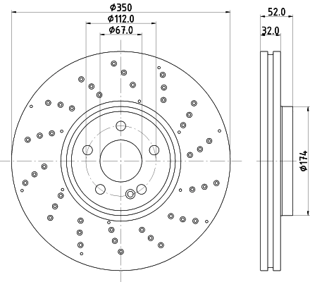 Disque de frein MINTEX MDC3182C