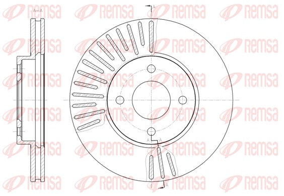 Disque de frein REMSA 61467.10