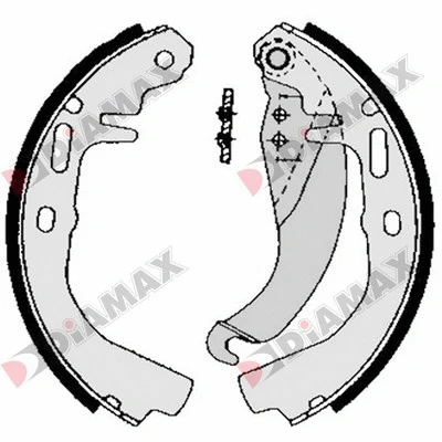 Jeu de mâchoires de frein DIAMAX N01190