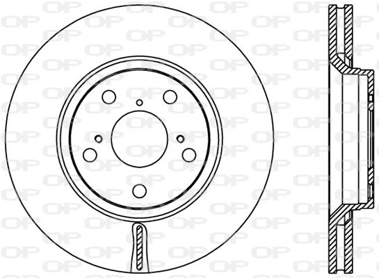 Disque de frein OPEN PARTS BDA2365.20