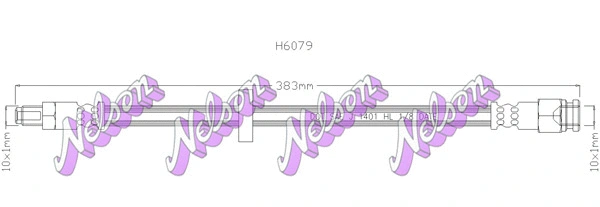 Flexible de frein KAWE H6079