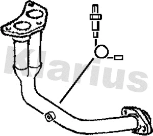 Tuyau d'échappement KLARIUS 301008