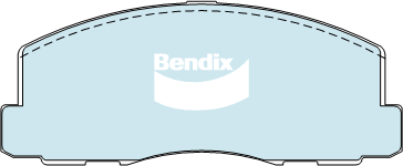 Kit de plaquettes de frein, frein à disque BENDIX-SEA DB319 GCT