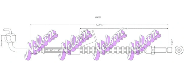 Flexible de frein KAWE H4111