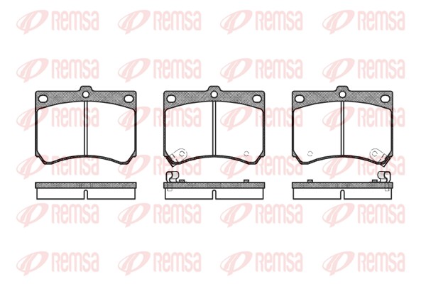 Kit de plaquettes de frein, frein à disque REMSA 0333.02