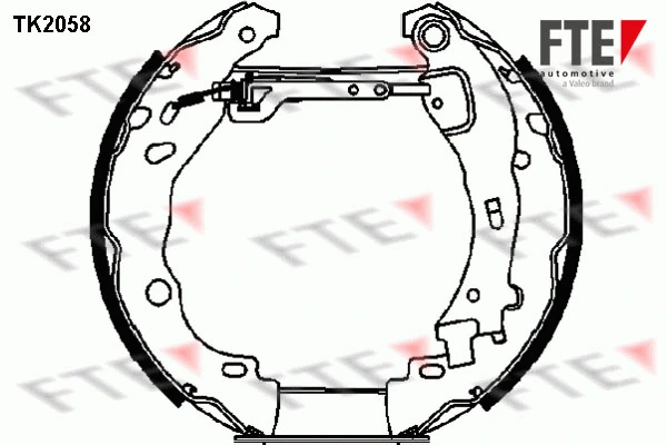 Jeu de mâchoires de frein FTE 9110018