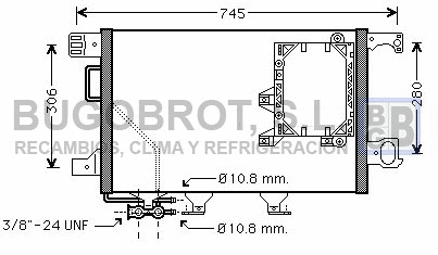 Condenseur, climatisation BUGOBROT 62-MS5564