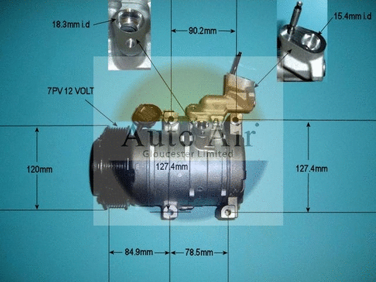 Compresseur, climatisation AUTO AIR GLOUCESTER 14-6210