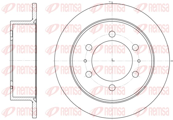 Disque de frein REMSA 6784.00