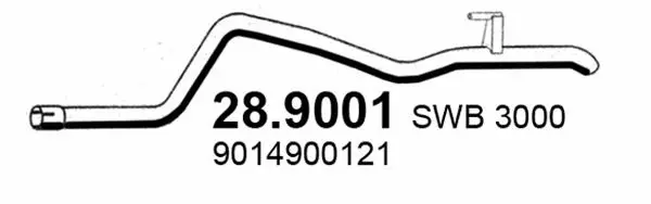 Tuyau d'échappement ASSO 28.9001