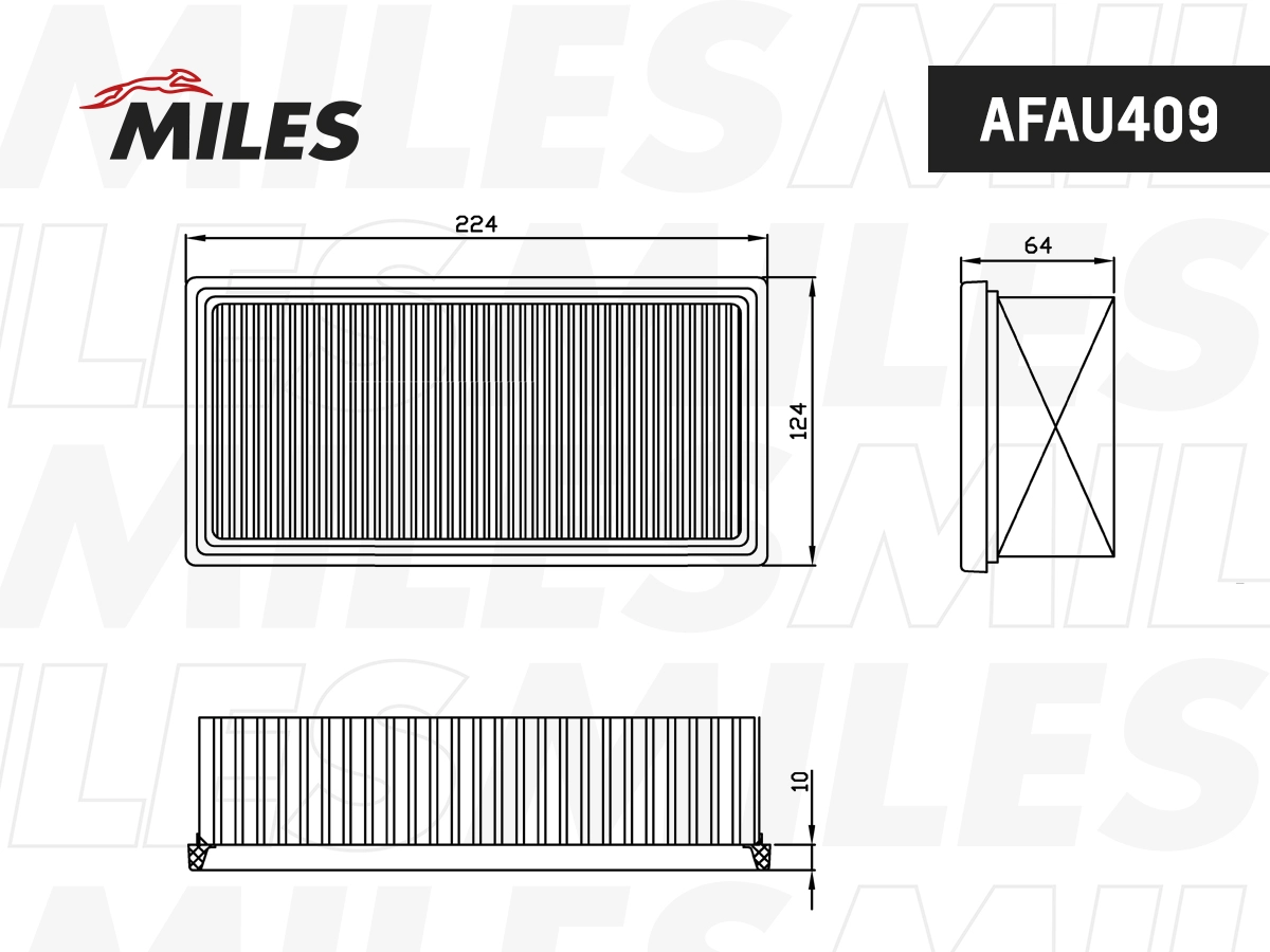 Filtre à air MILES AFAU409