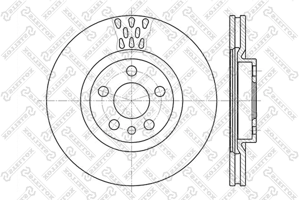 Disque de frein STELLOX 6020-9942V-SX