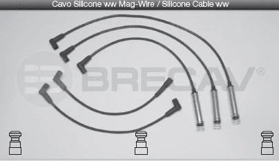 Kit de câbles d'allumage BRECAV 09.518