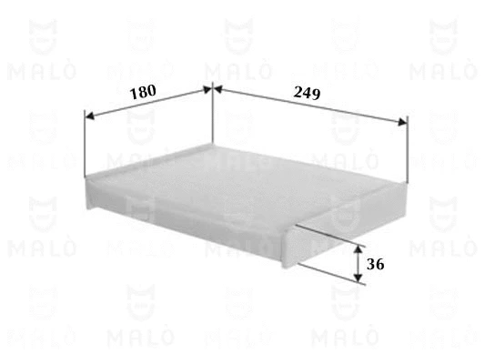 Filtre, air de l'habitacle AKRON-MALÒ 1532311