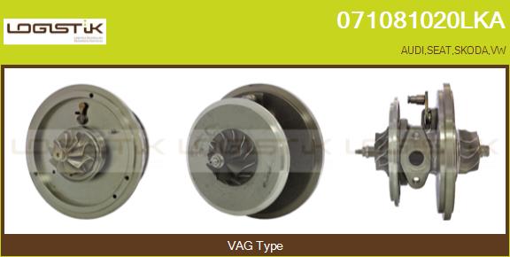 Groupe carter, turbocompresseur LGK 071081020LKA