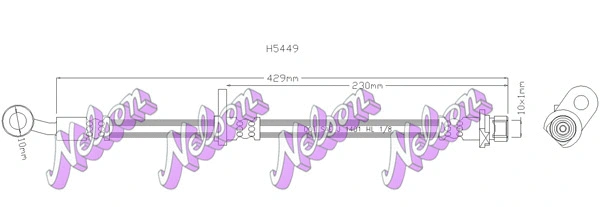 Flexible de frein KAWE H5449