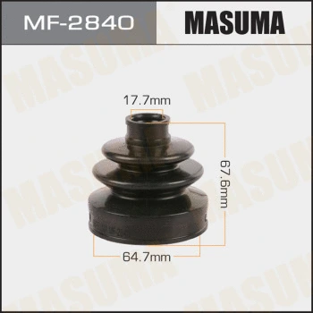 Jeu de joints-soufflets, arbre de commande MASUMA MF-2840