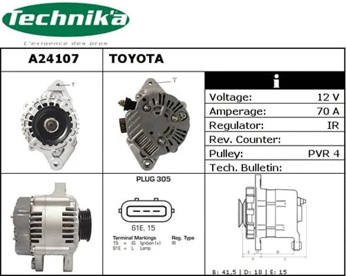 Alternateur Technika A24107